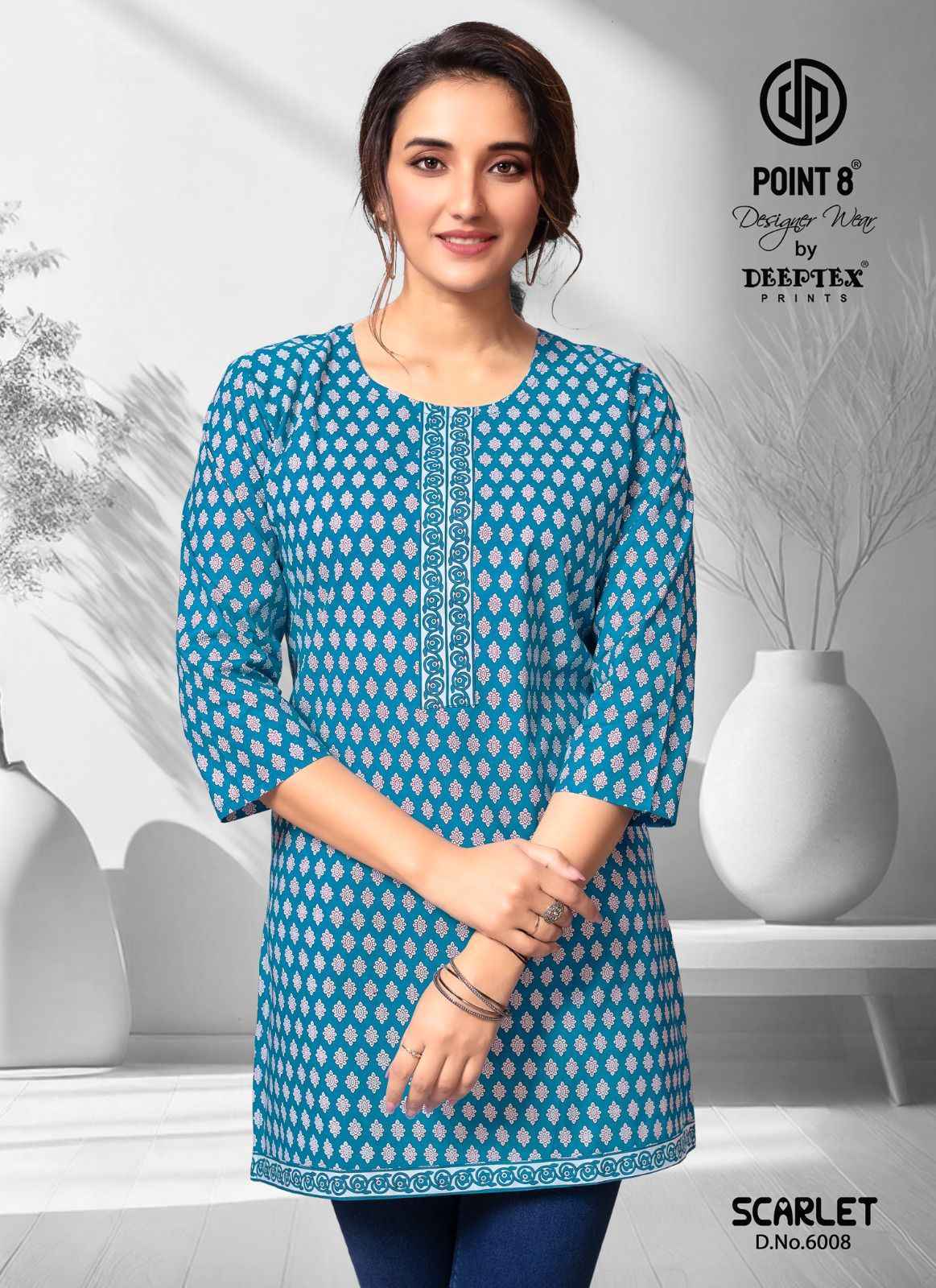 Deeptex Scarlet Vol 6 Short Cotton Tops  Wholesale Price ( 10 Pcs Catalog )