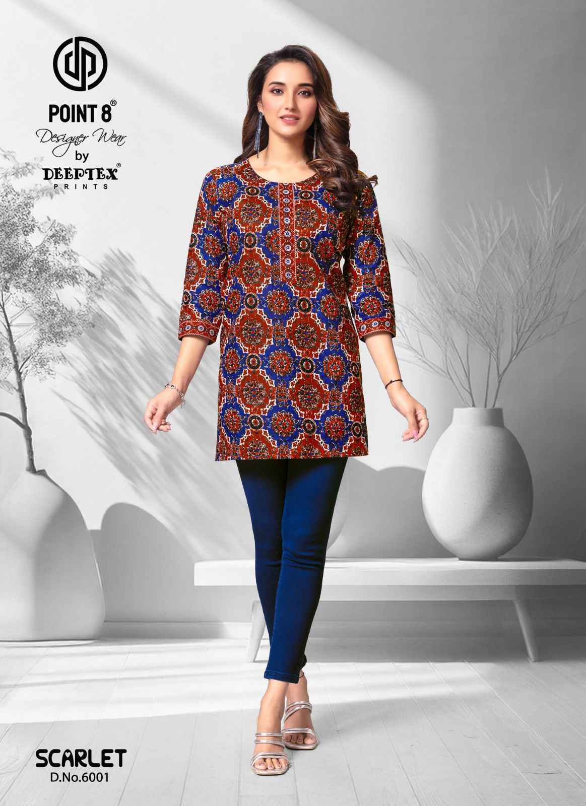 Deeptex Scarlet Vol 6 Short Cotton Tops  Wholesale Price ( 10 Pcs Catalog )
