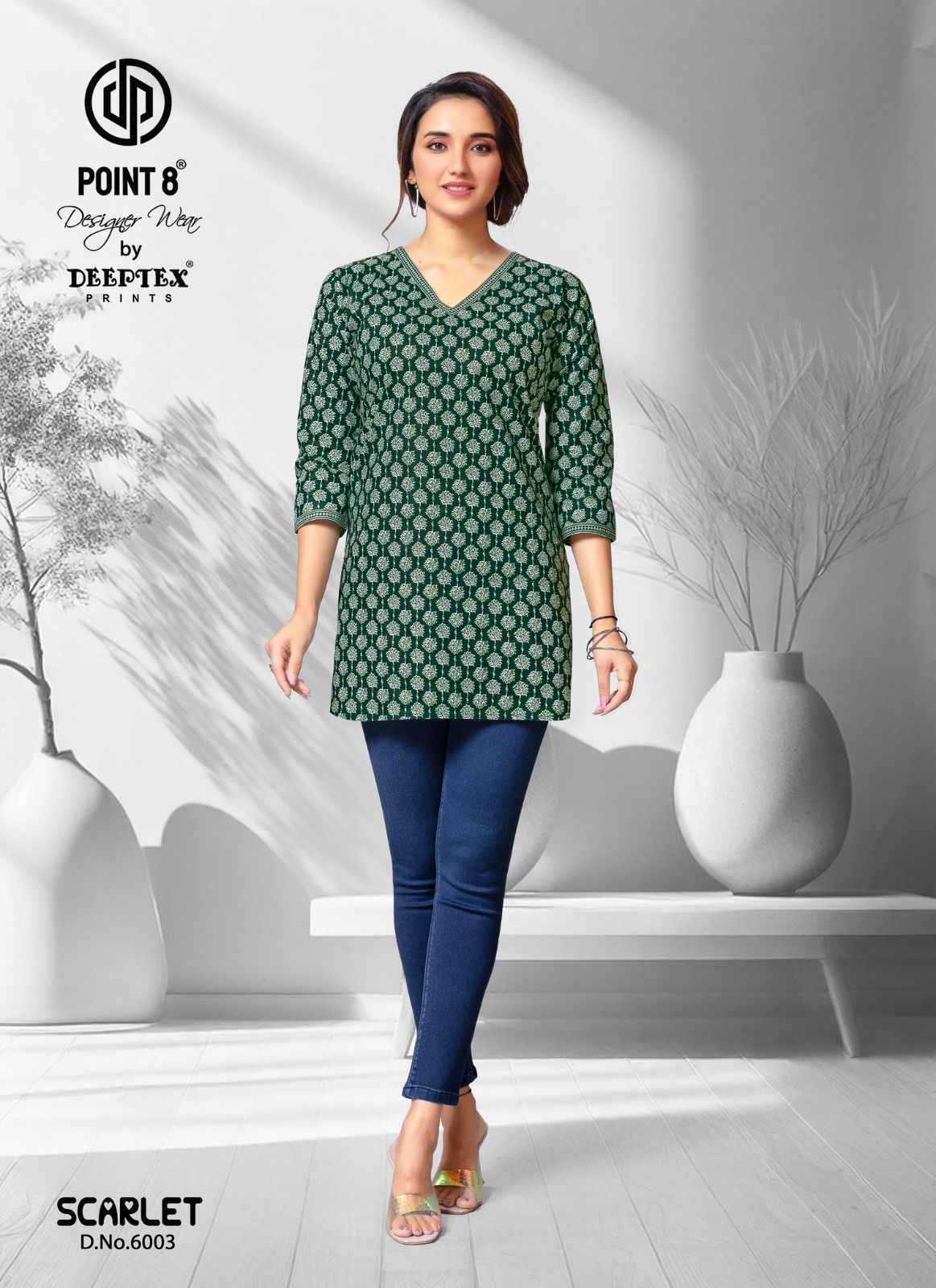 Deeptex Scarlet Vol 6 Short Cotton Tops  Wholesale Price ( 10 Pcs Catalog )