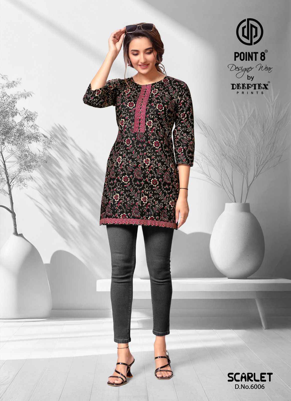 Deeptex Scarlet Vol 6 Short Cotton Tops  Wholesale Price ( 10 Pcs Catalog )
