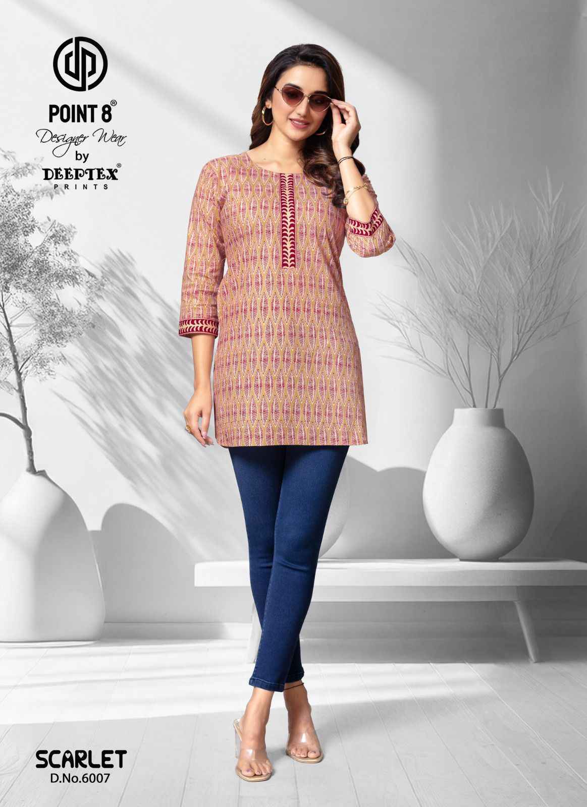 Deeptex Scarlet Vol 6 Short Cotton Tops  Wholesale Price ( 10 Pcs Catalog )