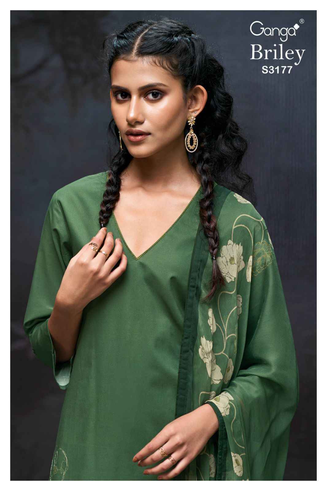 Ganga Briley S3177 Cotton Salwar Kameez Wholesale Price ( 4 Pcs Catalog )