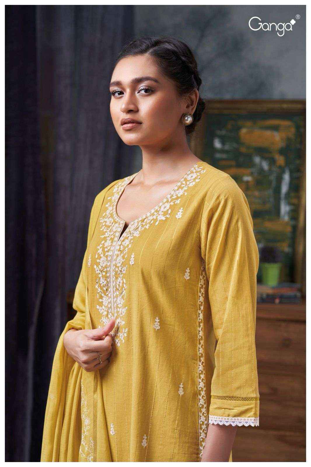 Ganga Fashion Arika 2693 Fancy Cotton Latest Catalog Salwar Kameez Wholesale Price ( 4 Pcs Catalog )