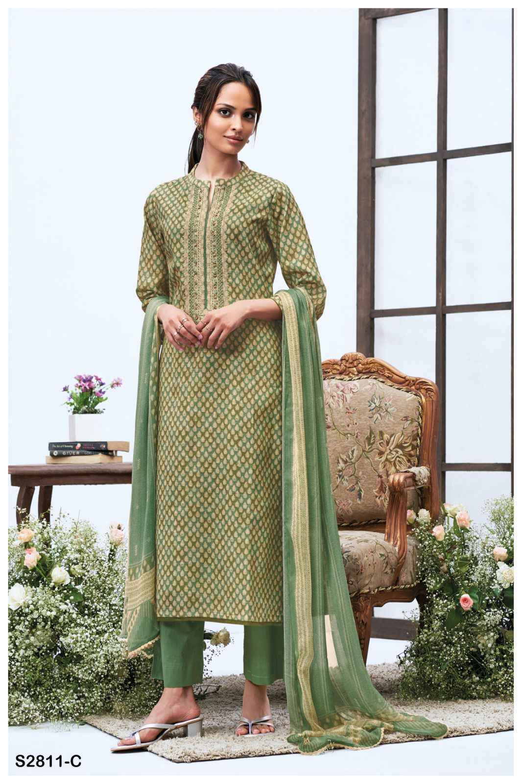 Ganga Liliya S2811 Cotton Salwar Kameez Wholesale Price ( 4 Pcs Catalog )