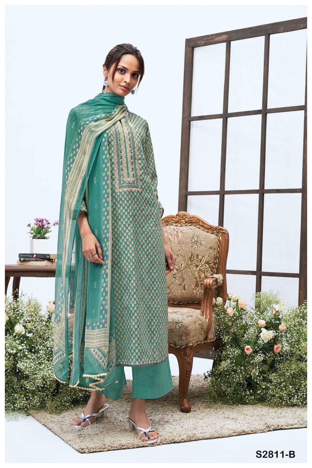 Ganga Liliya S2811 Cotton Salwar Kameez Wholesale Price ( 4 Pcs Catalog )