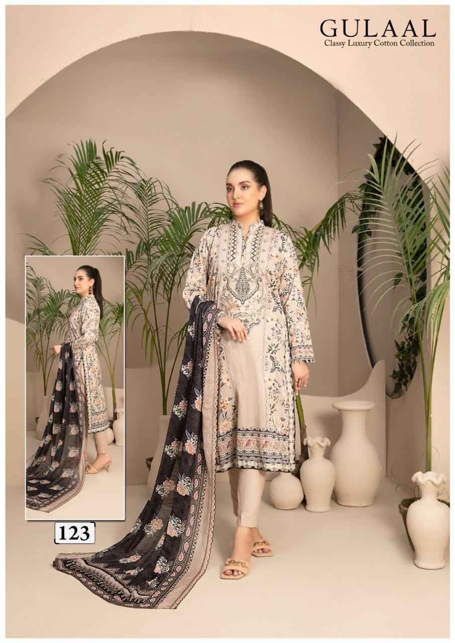 Gulaal Vol 13 Wholesale Cotton Pakistani Dress Material ( 10 pcs Catalogue )