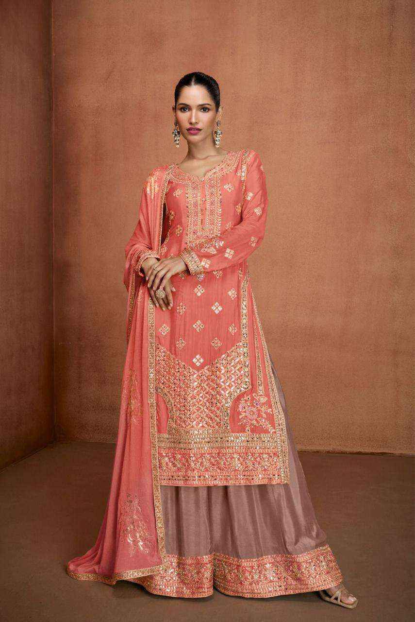 Gulkayra Designer Himani Wholesale Readymade Chinon Dress Material ( 3 pcs Catalogue )