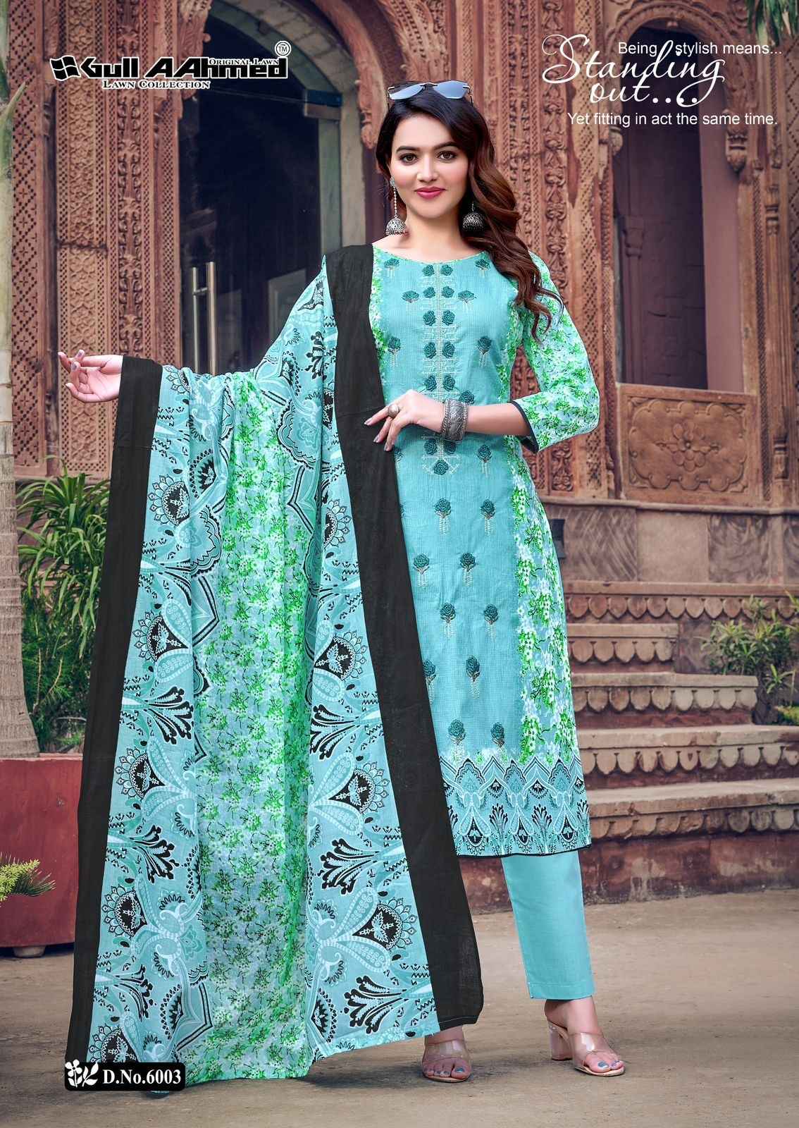 Gull Ahmed Bin Saeed Vol 6 Wholesale Cambric Cotton Dress Material ( 6 Pcs Catalogue )