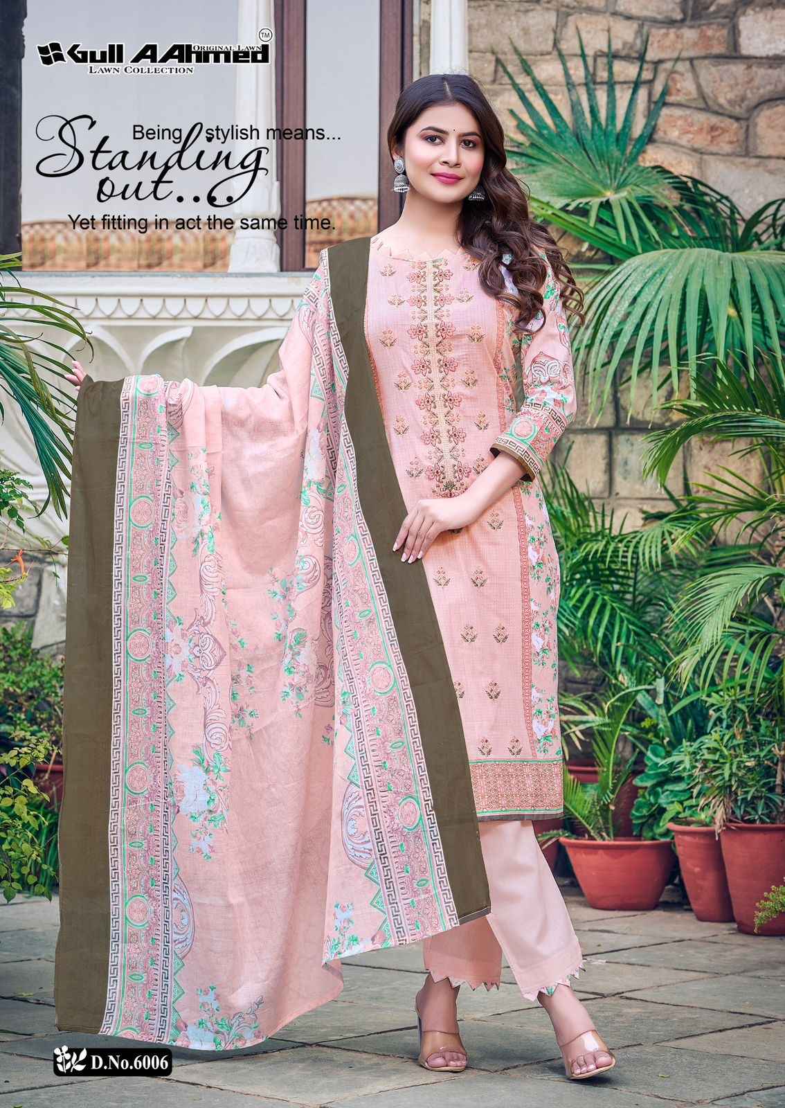 Gull Ahmed Bin Saeed Vol 6 Wholesale Cambric Cotton Dress Material ( 6 Pcs Catalogue )