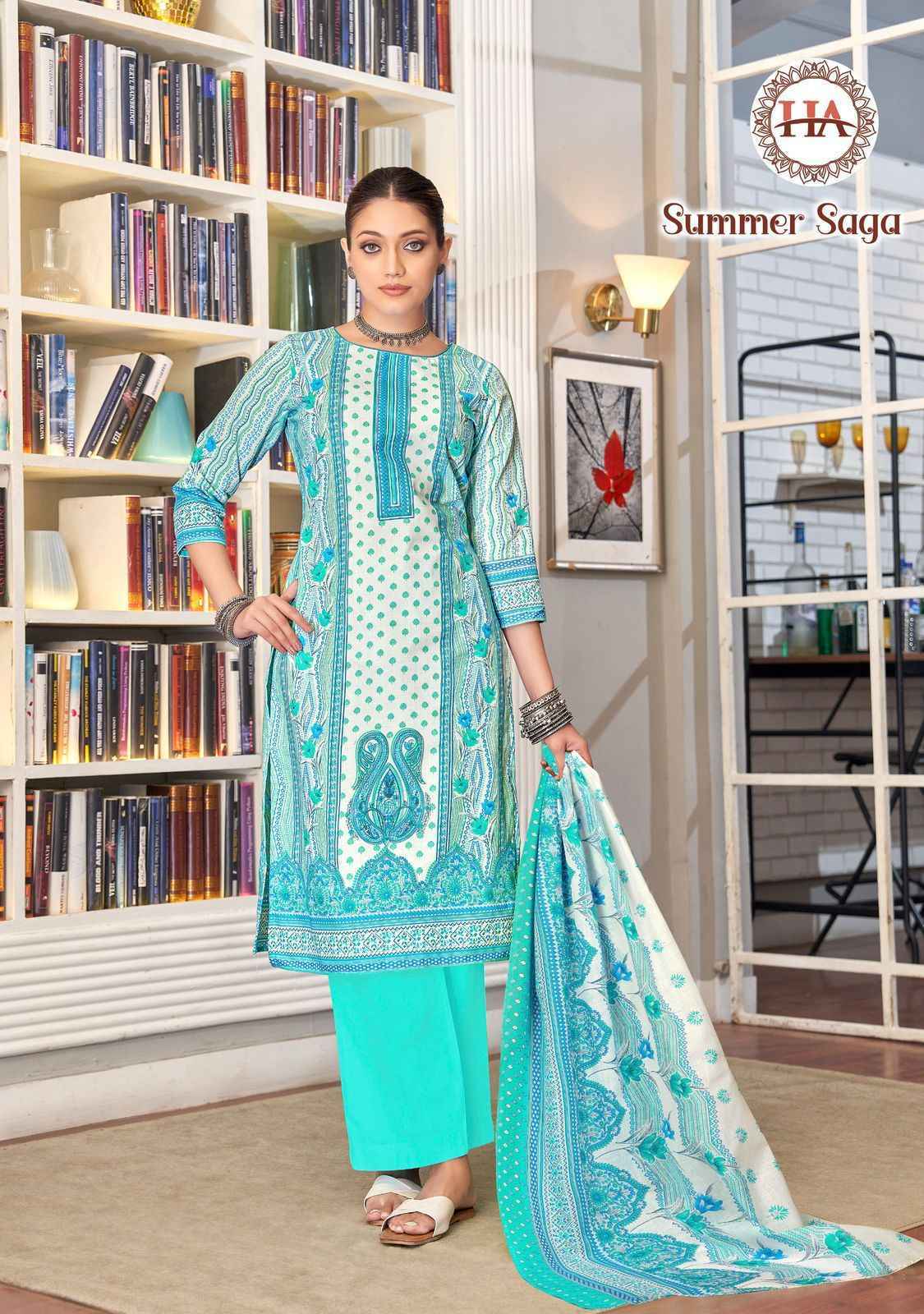 Harshit Fashion Summer Saga Cotton Dress Material - Surat Wholesale Market ( 8 Pcs Catalogue )