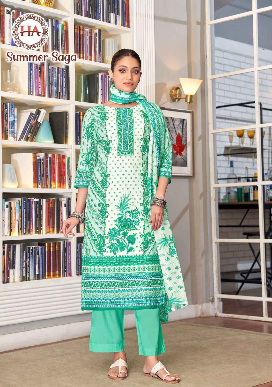 Harshit Fashion Summer Saga Cotton Dress Material - Surat Wholesale Market ( 8 Pcs Catalogue )