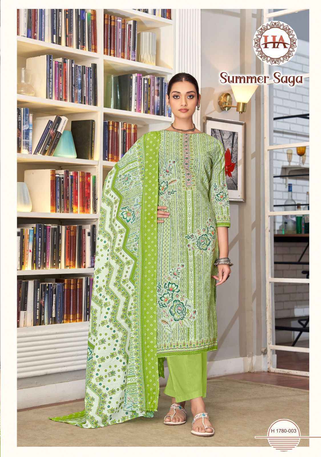 Harshit Fashion Summer Saga Cotton Dress Material - Surat Wholesale Market ( 8 Pcs Catalogue )
