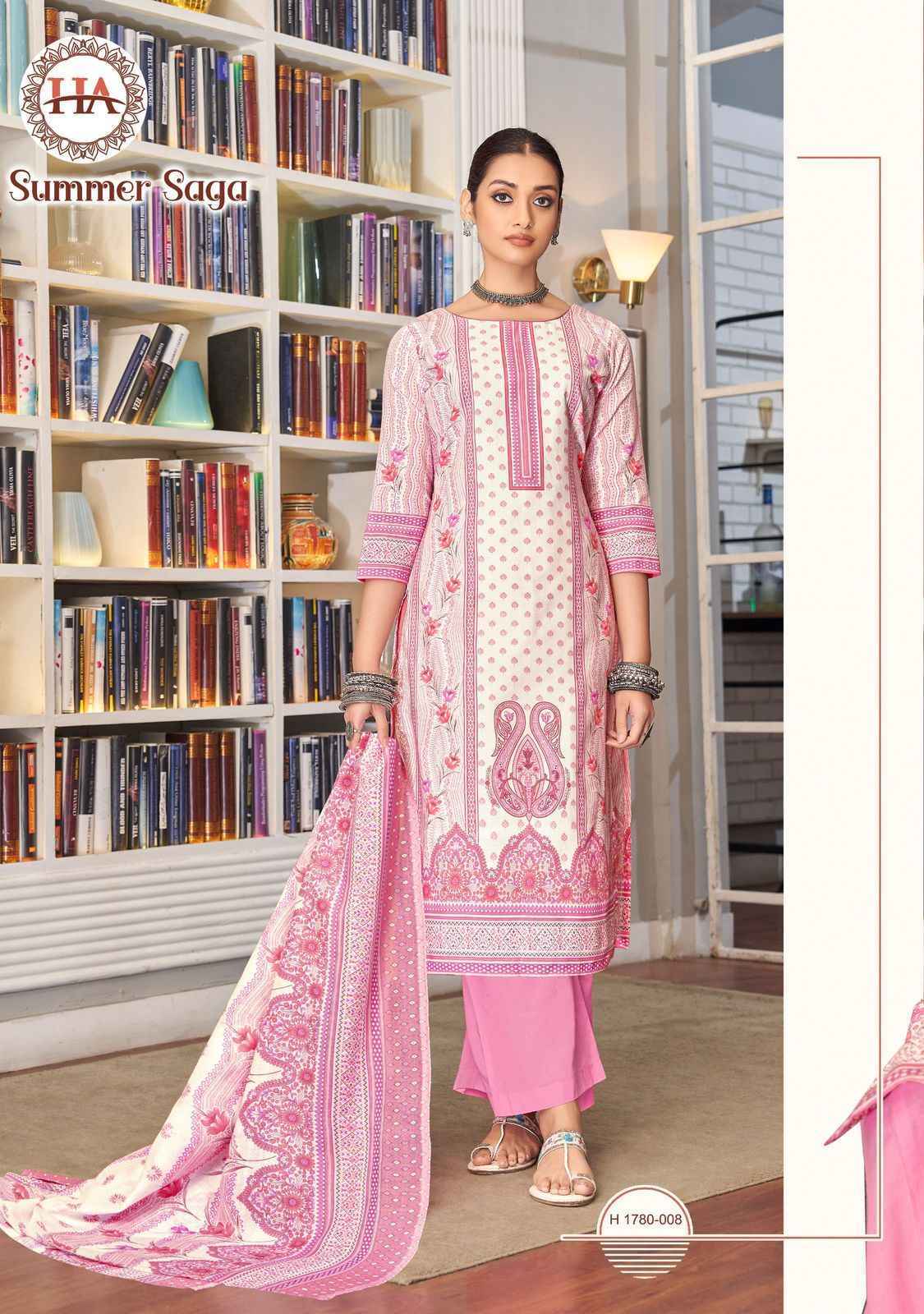 Harshit Fashion Summer Saga Cotton Dress Material - Surat Wholesale Market ( 8 Pcs Catalogue )