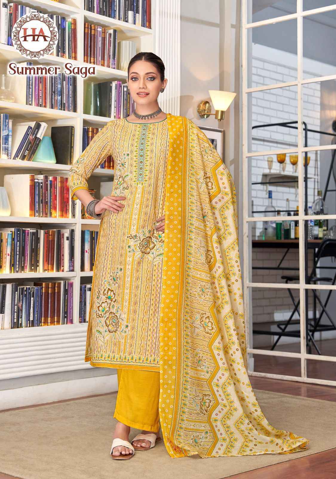 Harshit Fashion Summer Saga Cotton Dress Material - Surat Wholesale Market ( 8 Pcs Catalogue )