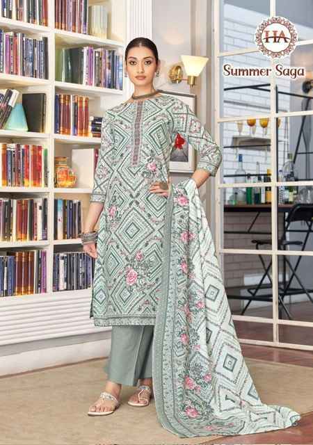 Harshit Fashion Summer Saga Cotton Dress Material - Surat Wholesale Market ( 8 Pcs Catalogue )