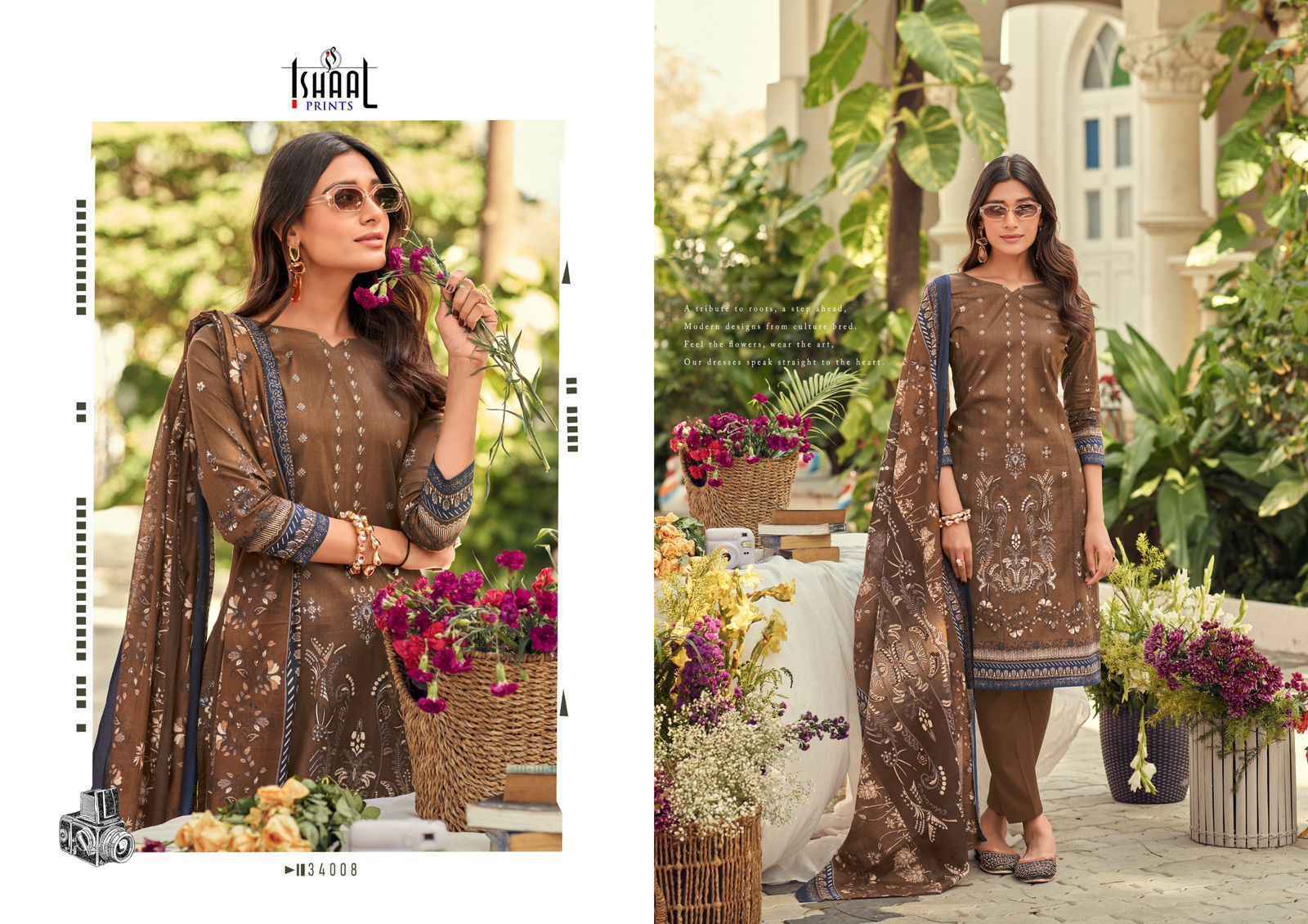 Ishaal Prints Gulmohar Vol 34 Lawn Pakistani Salwar Suits (10 Pc Catalouge )