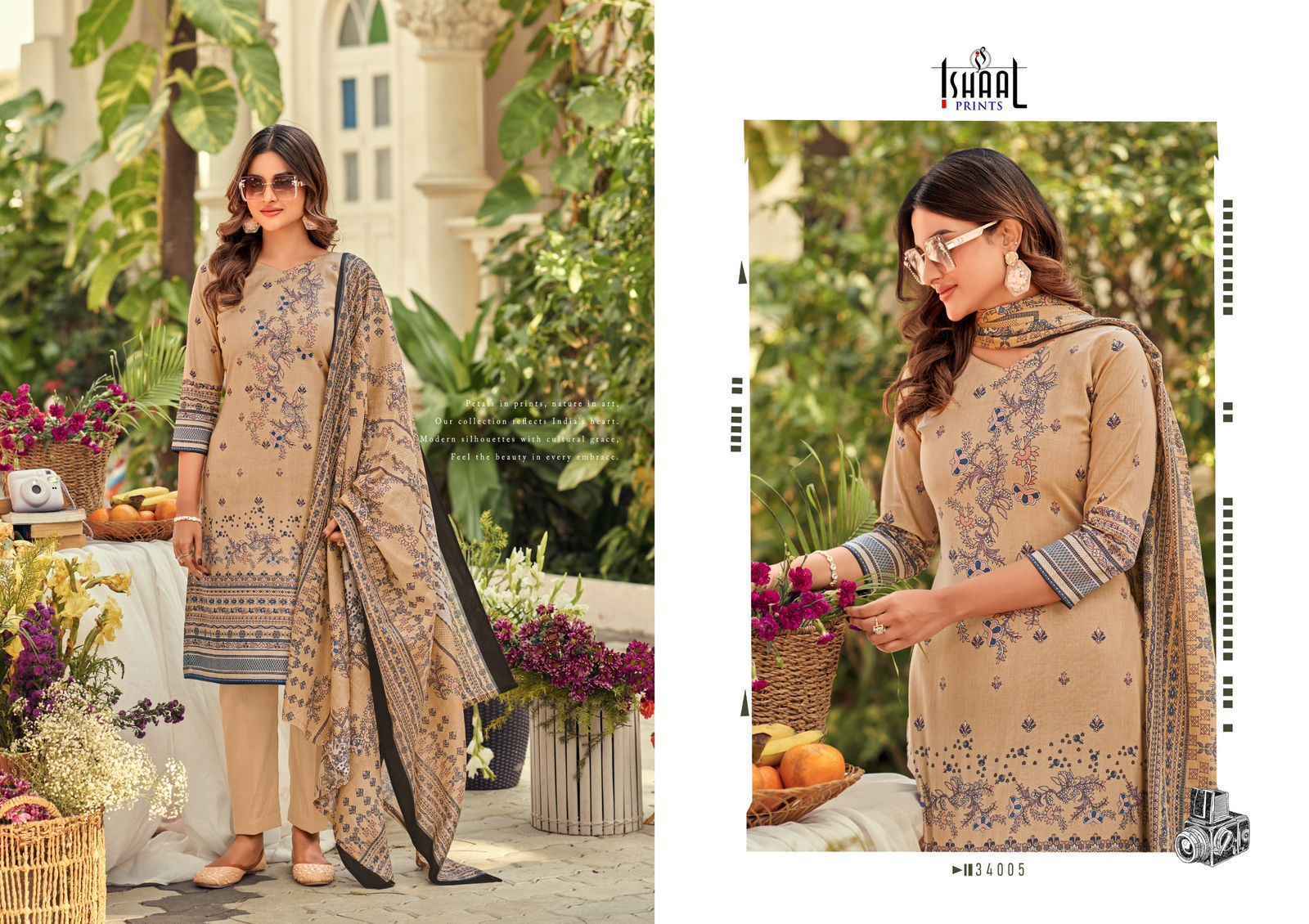 Ishaal Prints Gulmohar Vol 34 Lawn Pakistani Salwar Suits (10 Pc Catalouge )