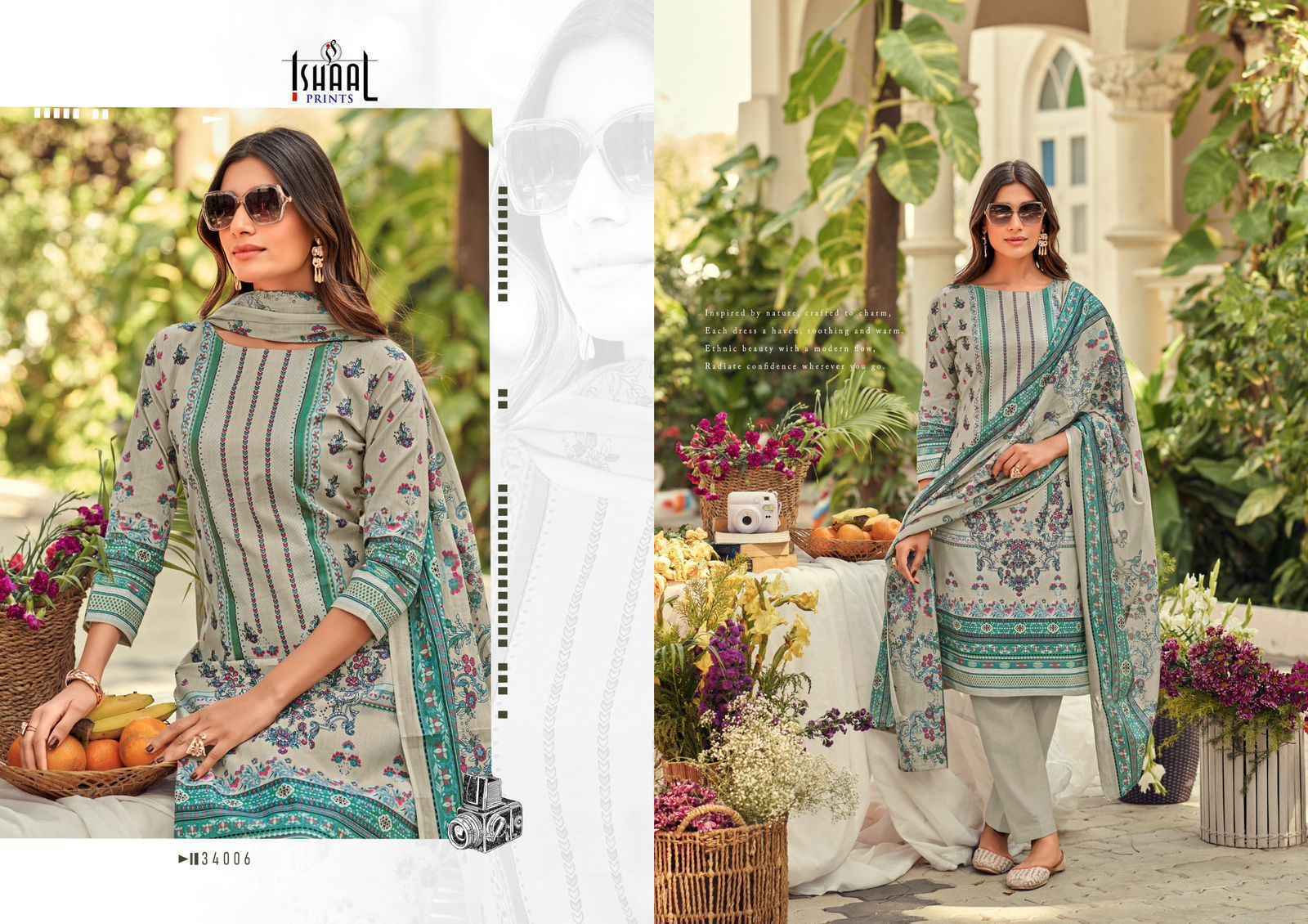 Ishaal Prints Gulmohar Vol 34 Lawn Pakistani Salwar Suits (10 Pc Catalouge )