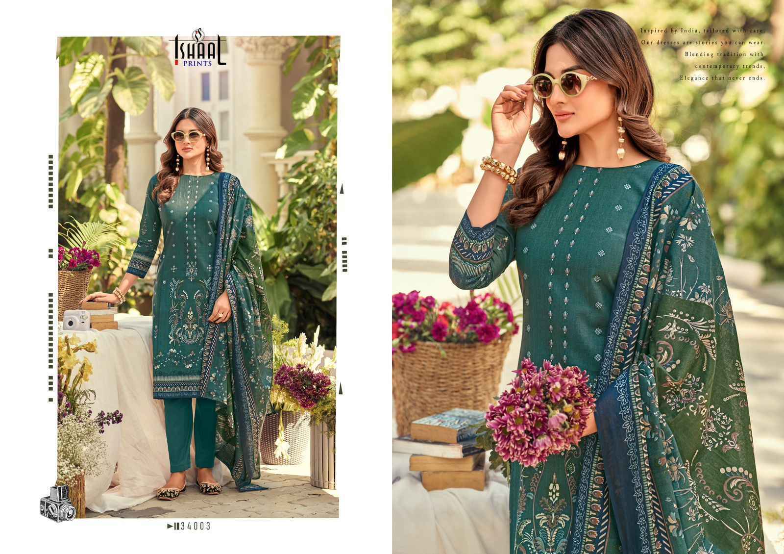 Ishaal Prints Gulmohar Vol 34 Lawn Pakistani Salwar Suits (10 Pc Catalouge )