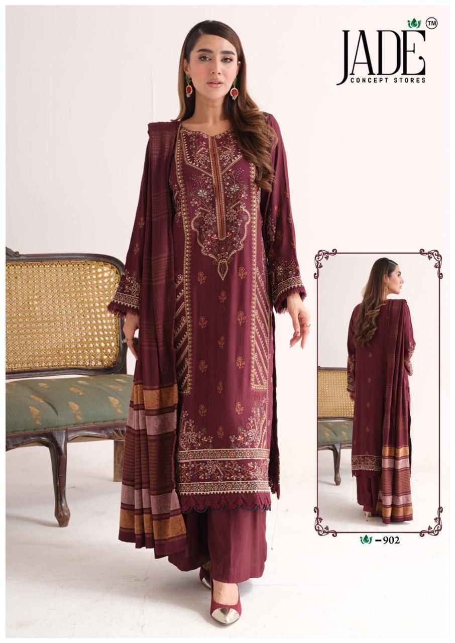 Jade Crimson Vol 9 Cotton Wholesale Pakistani Salwar Kameez ( 6 pc Cataloge )