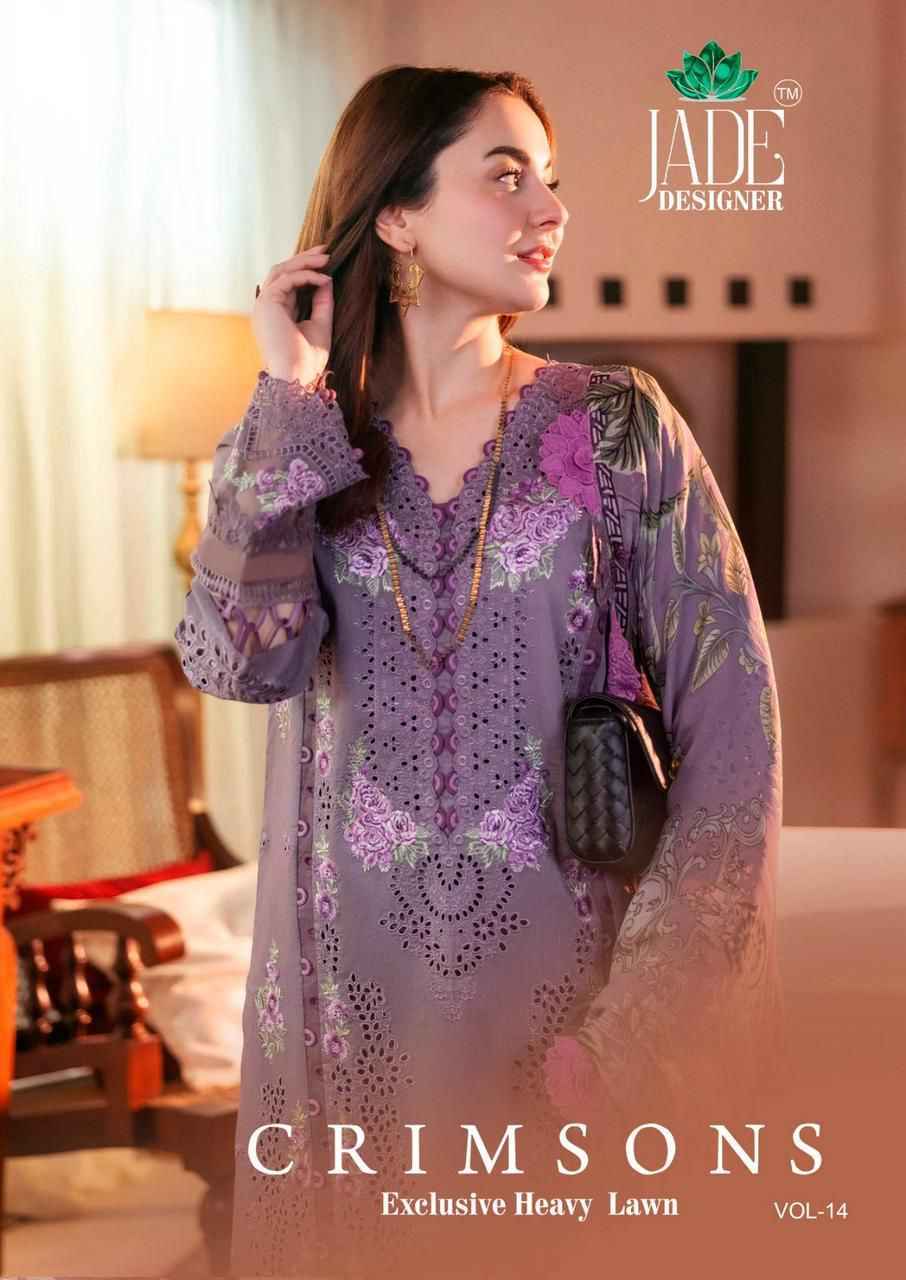 Jade Crimsons 14 Cotton Salwar Kameez Wholesale Price ( 6 Pcs Catalog )