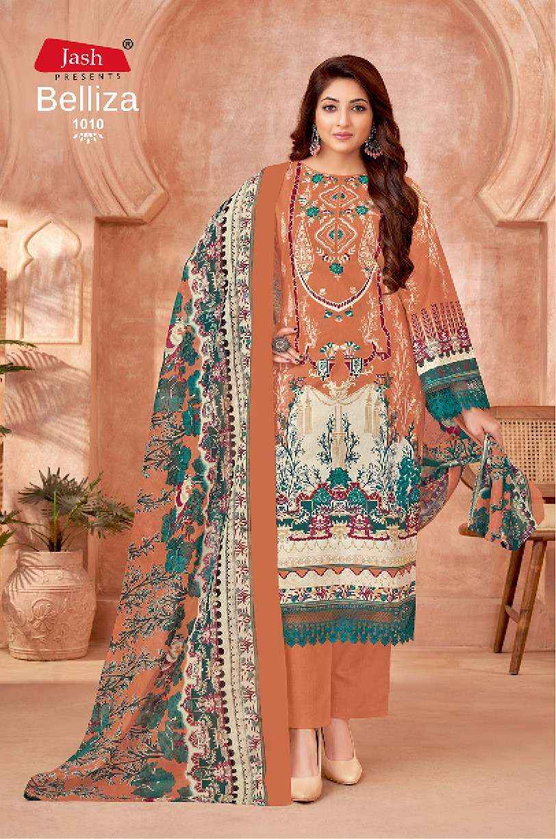 JASH BELLIZA VOL 1 COTTON DIGITAL PRINTS SALWAR KAMEEZ WHOLESALE PRICE ( 10 PCS CATALOG )