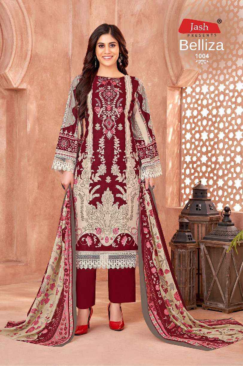 JASH BELLIZA VOL 1 COTTON DIGITAL PRINTS SALWAR KAMEEZ WHOLESALE PRICE ( 10 PCS CATALOG )