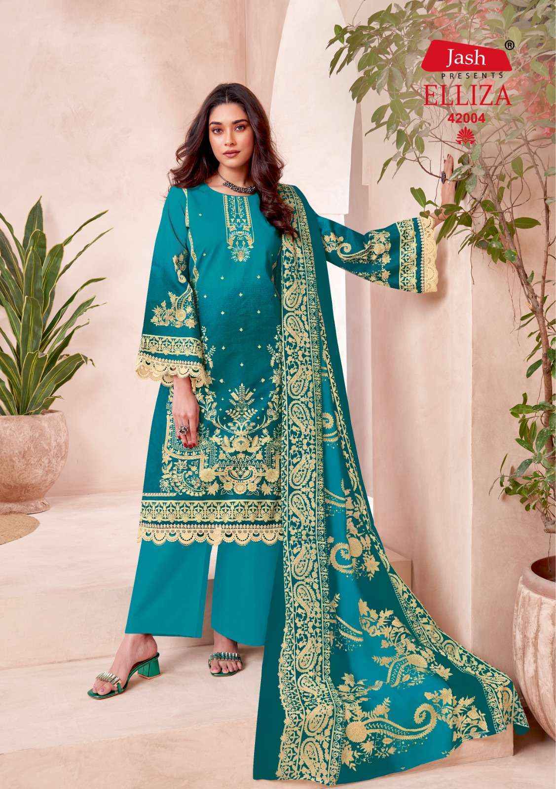 Jash Elliza Vol 42 Wholesale Cotton Dress Material ( 10 pcs Catalogue )