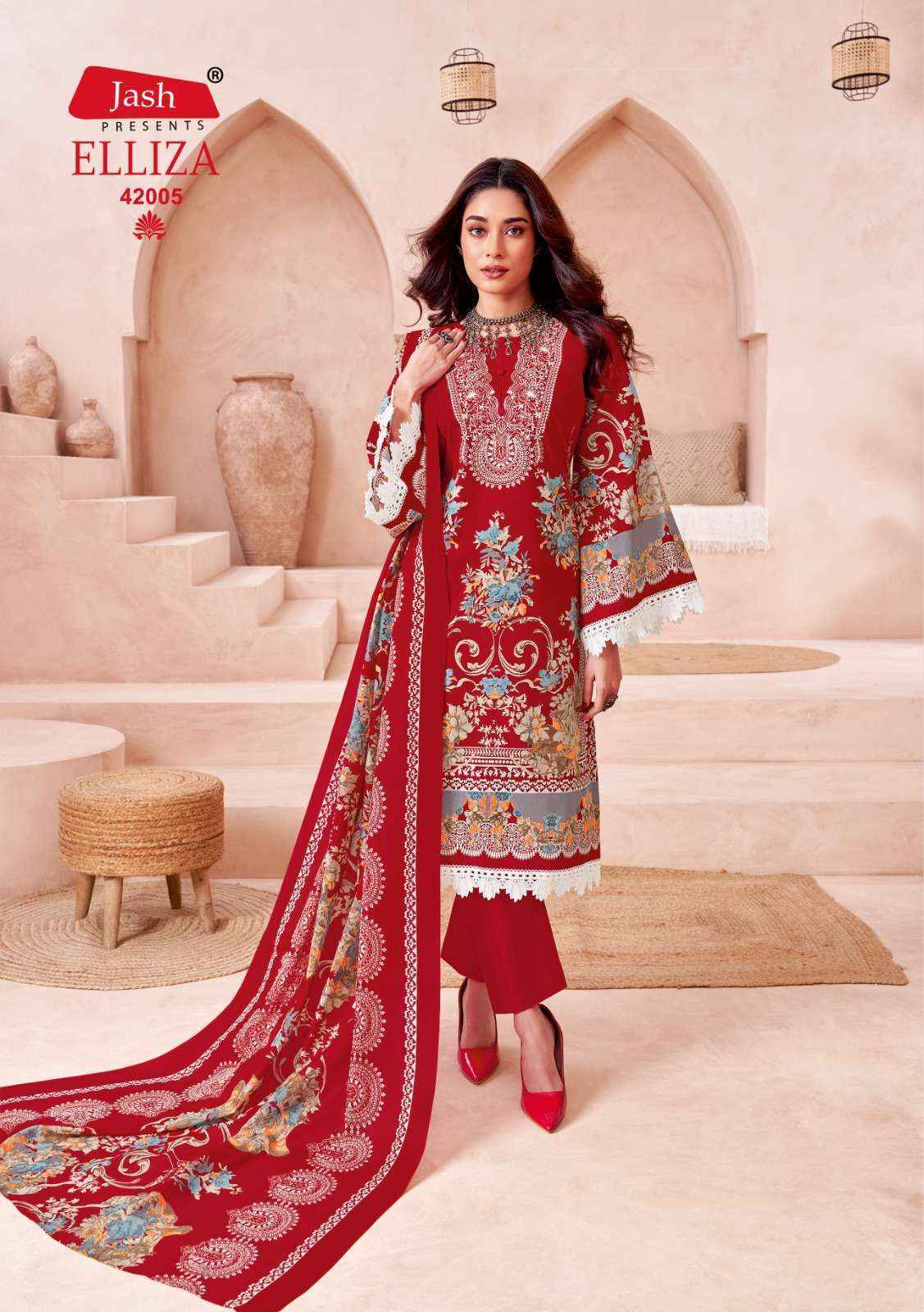 Jash Elliza Vol 42 Wholesale Cotton Dress Material ( 10 pcs Catalogue )