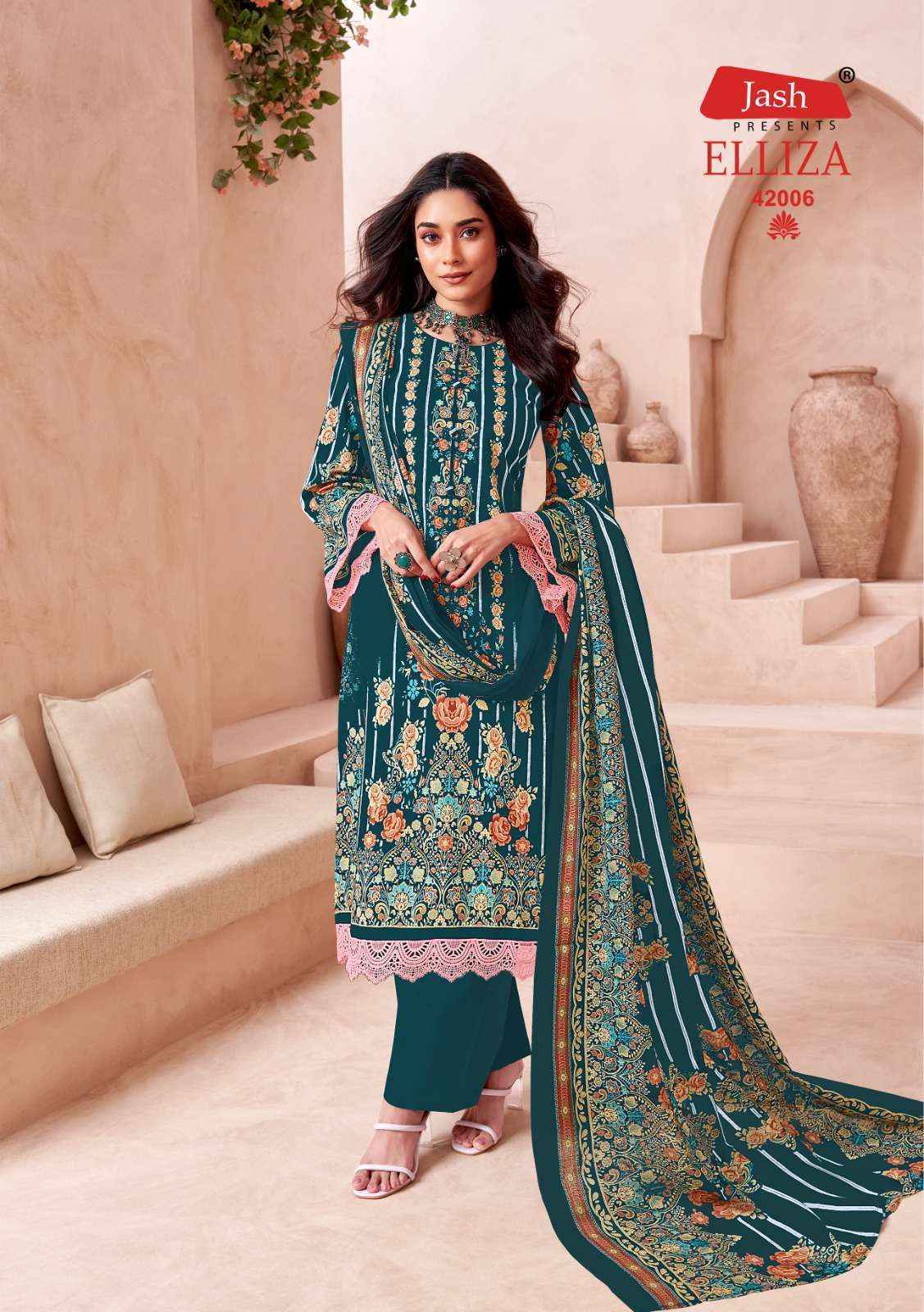 Jash Elliza Vol 42 Wholesale Cotton Dress Material ( 10 pcs Catalogue )