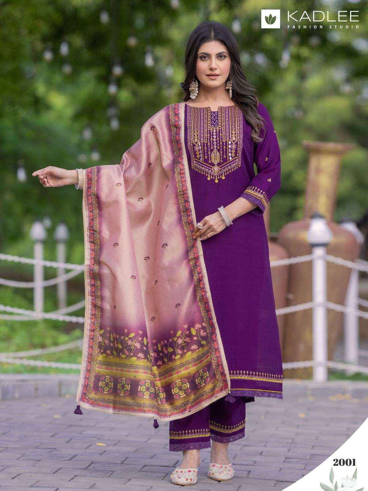 KADLEE FASHION NIRVANA WHOLESALE VISCOSE READYMADE SUITS ( 6 PCS CATALOG )