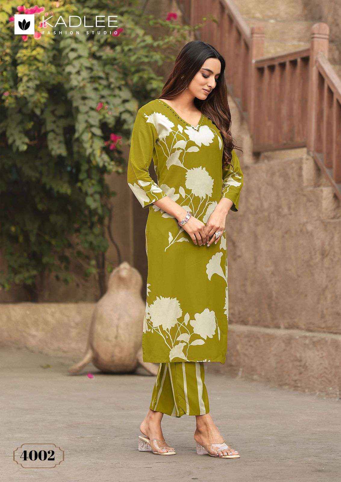 KADLEE FASHION RANGOLI RAYON PRINT FANCY KURTI WITH PANT WHOLESALE PRICE ( 6 PCS CATALOG )