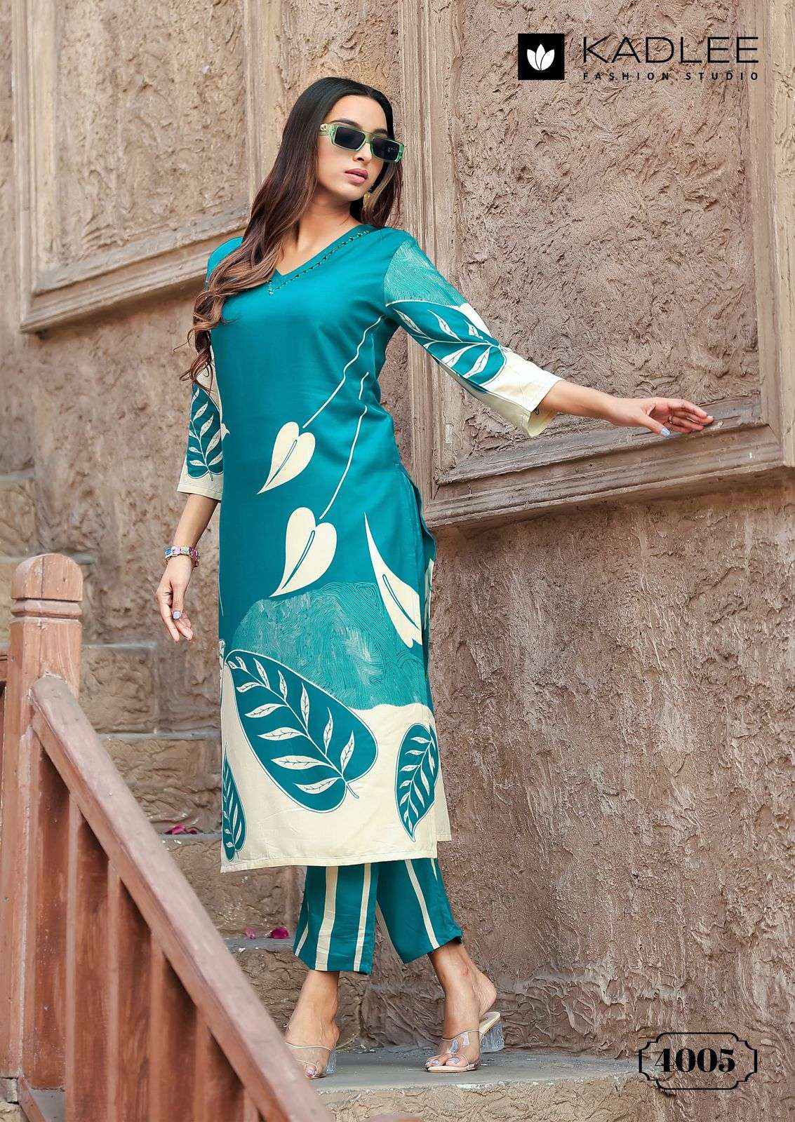 KADLEE FASHION RANGOLI RAYON PRINT FANCY KURTI WITH PANT WHOLESALE PRICE ( 6 PCS CATALOG )