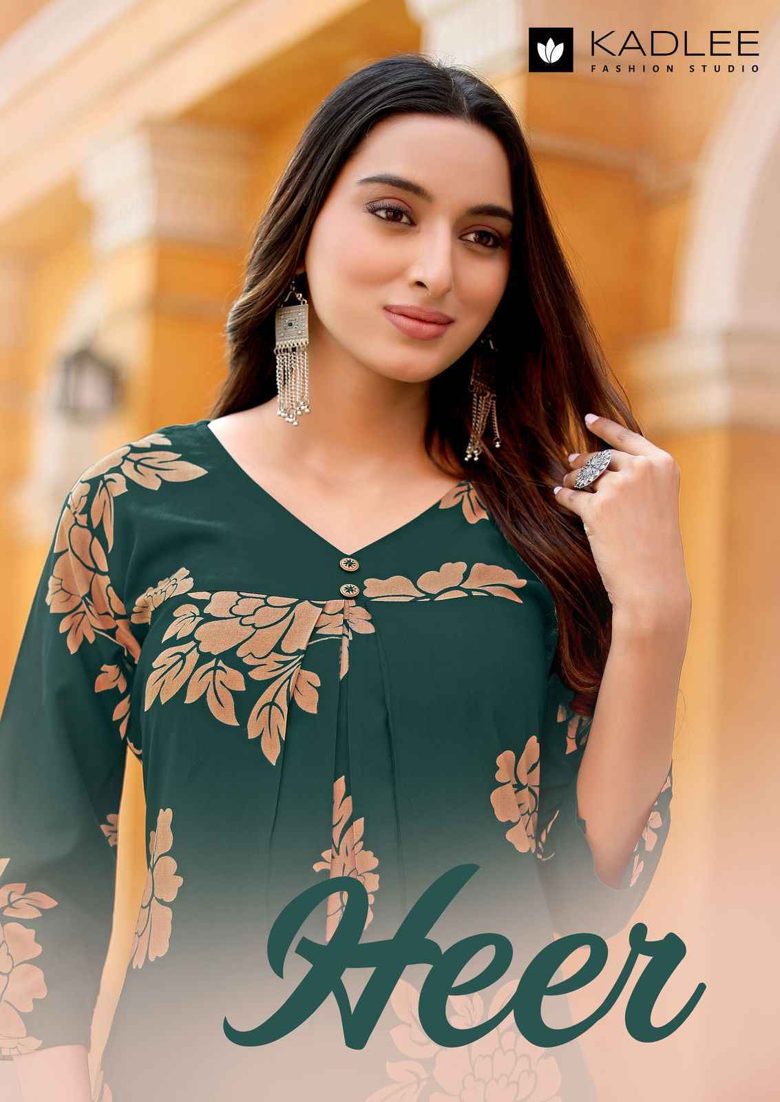 Kadlee Heer Rayon Kurti With Bottom Set Wholesale Price ( 6 Pcs Catalog )