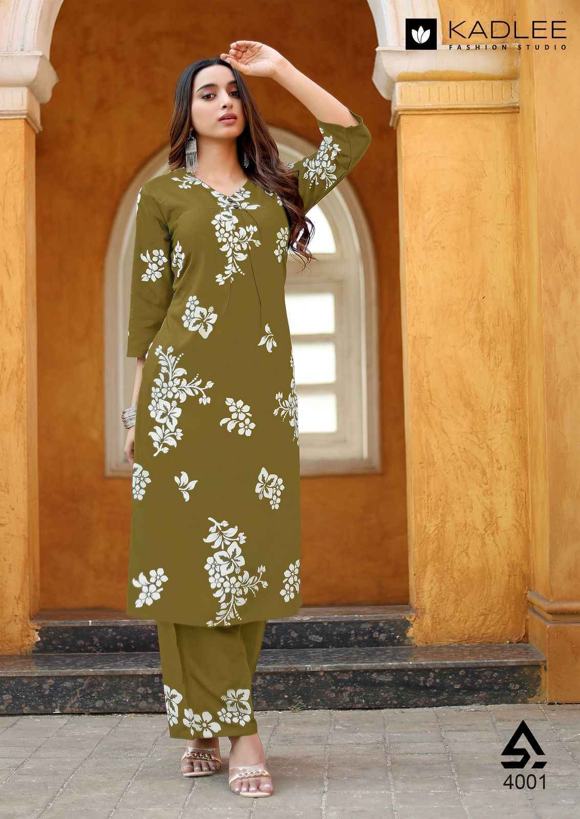 Kadlee Heer Rayon Kurti With Bottom Set Wholesale Price ( 6 Pcs Catalog )