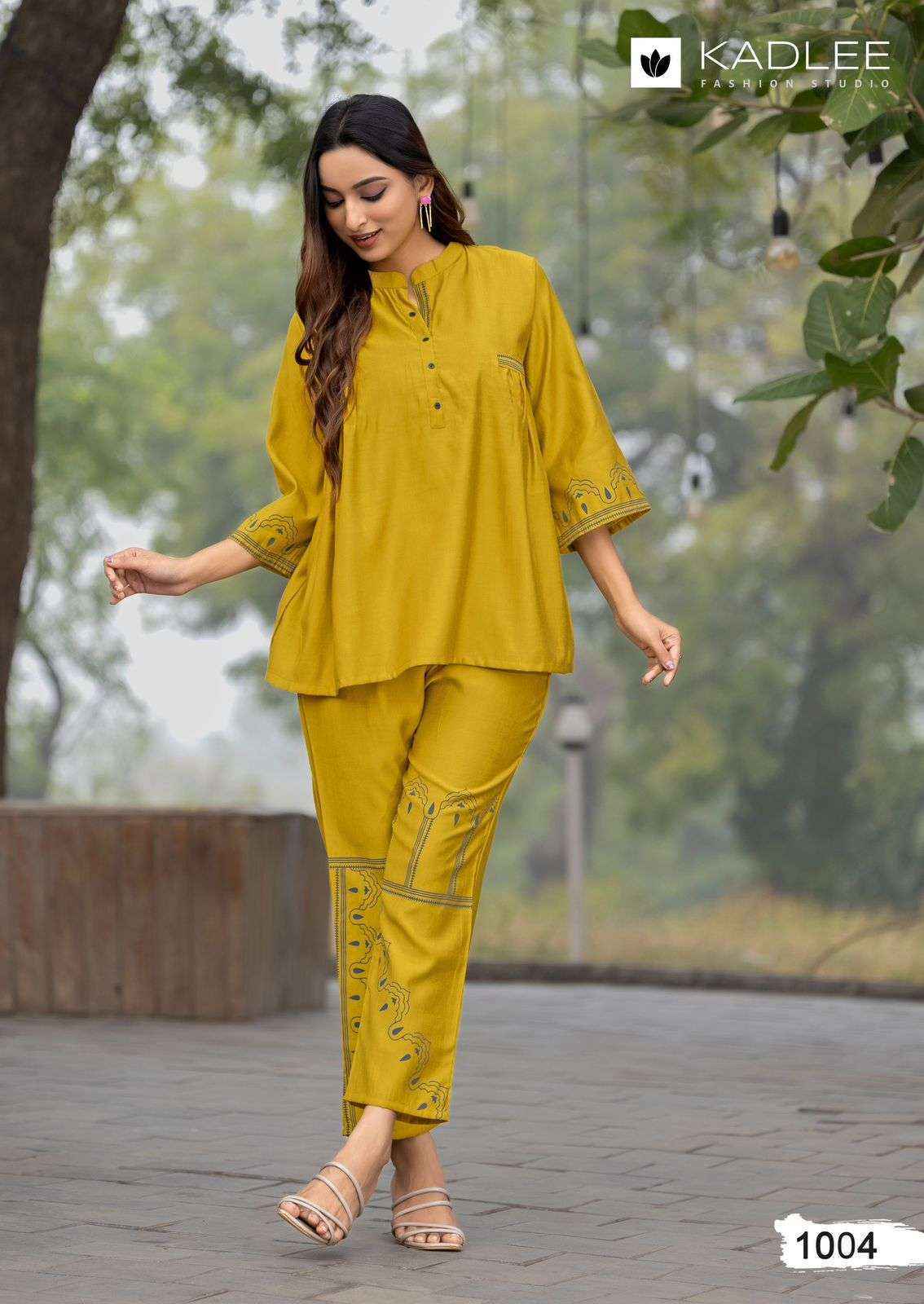 Kadlee High Touch Viscouse Co ord Set Wholesale Price ( 6 Pcs Catalog )