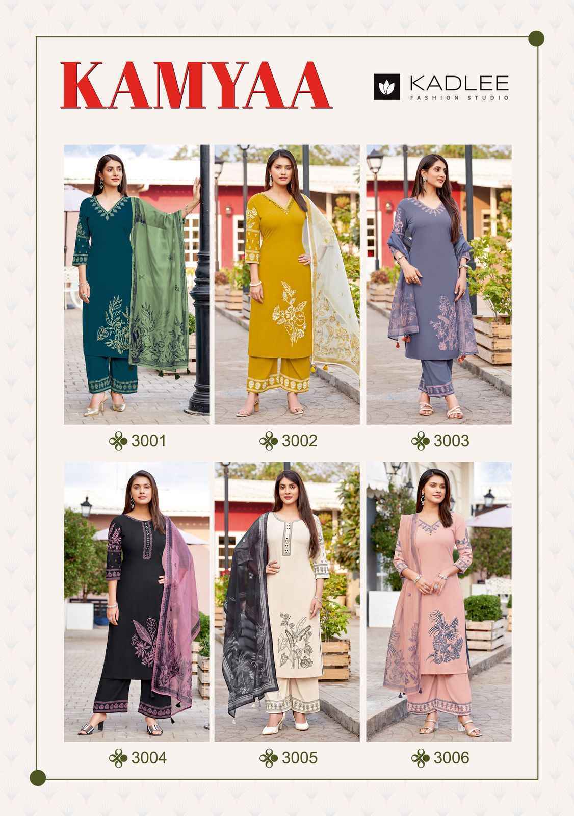 Kadlee Kamyaa Rayon Kurti Combo Set Wholesale Price ( 6 Pcs Catalog )