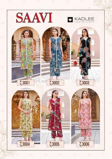 Kadlee Saavi Rayon Kurti With Bottom Set Wholesale Price ( 6 Pcs Catalog )