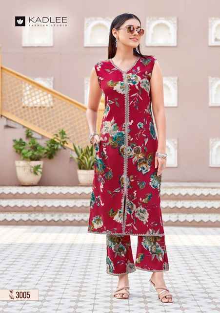 Kadlee Saavi Rayon Kurti With Bottom Set Wholesale Price ( 6 Pcs Catalog )