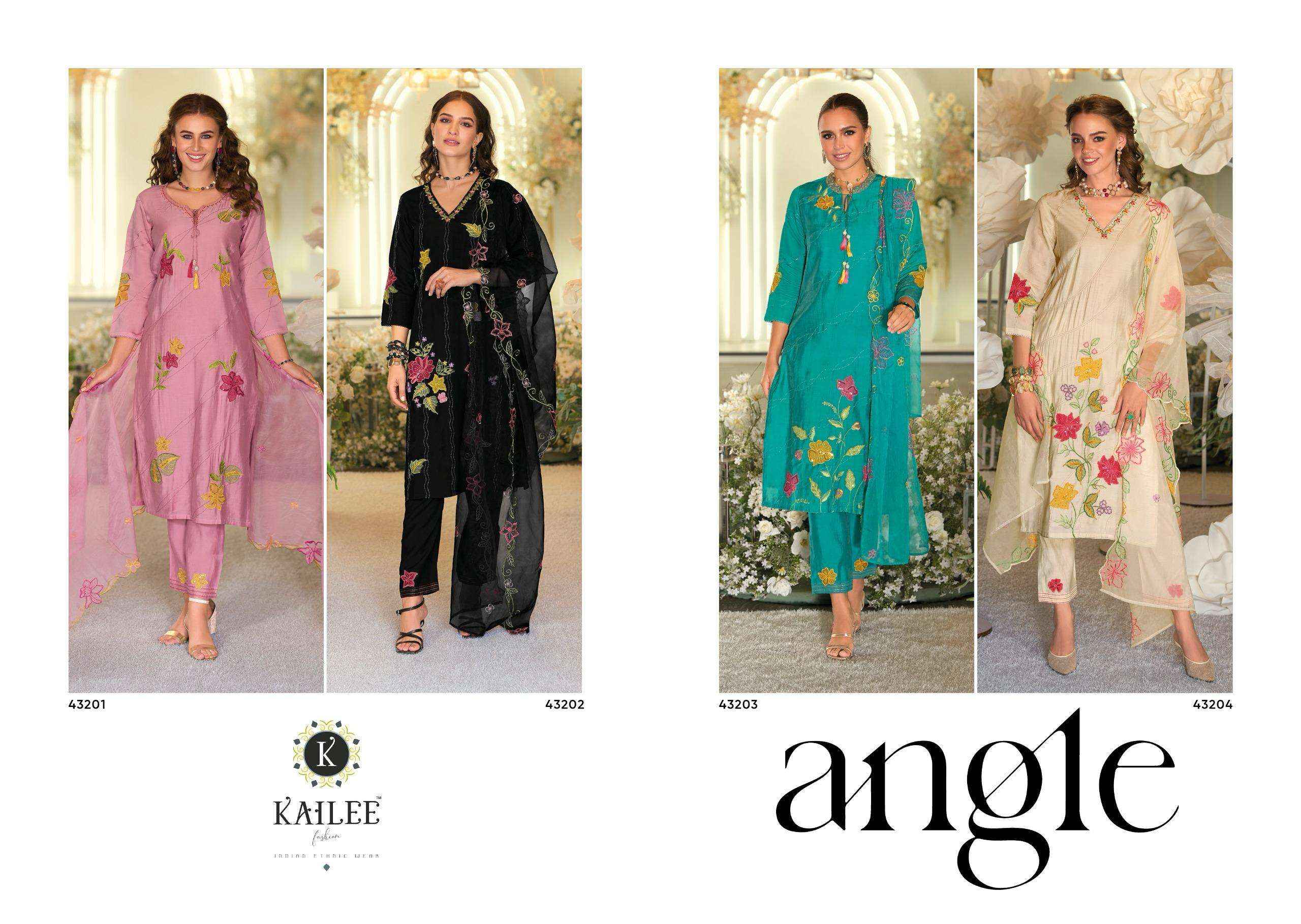 Kailee Fashion Angle Designer Readymade Suits ( 4 Pcs Catalogue )