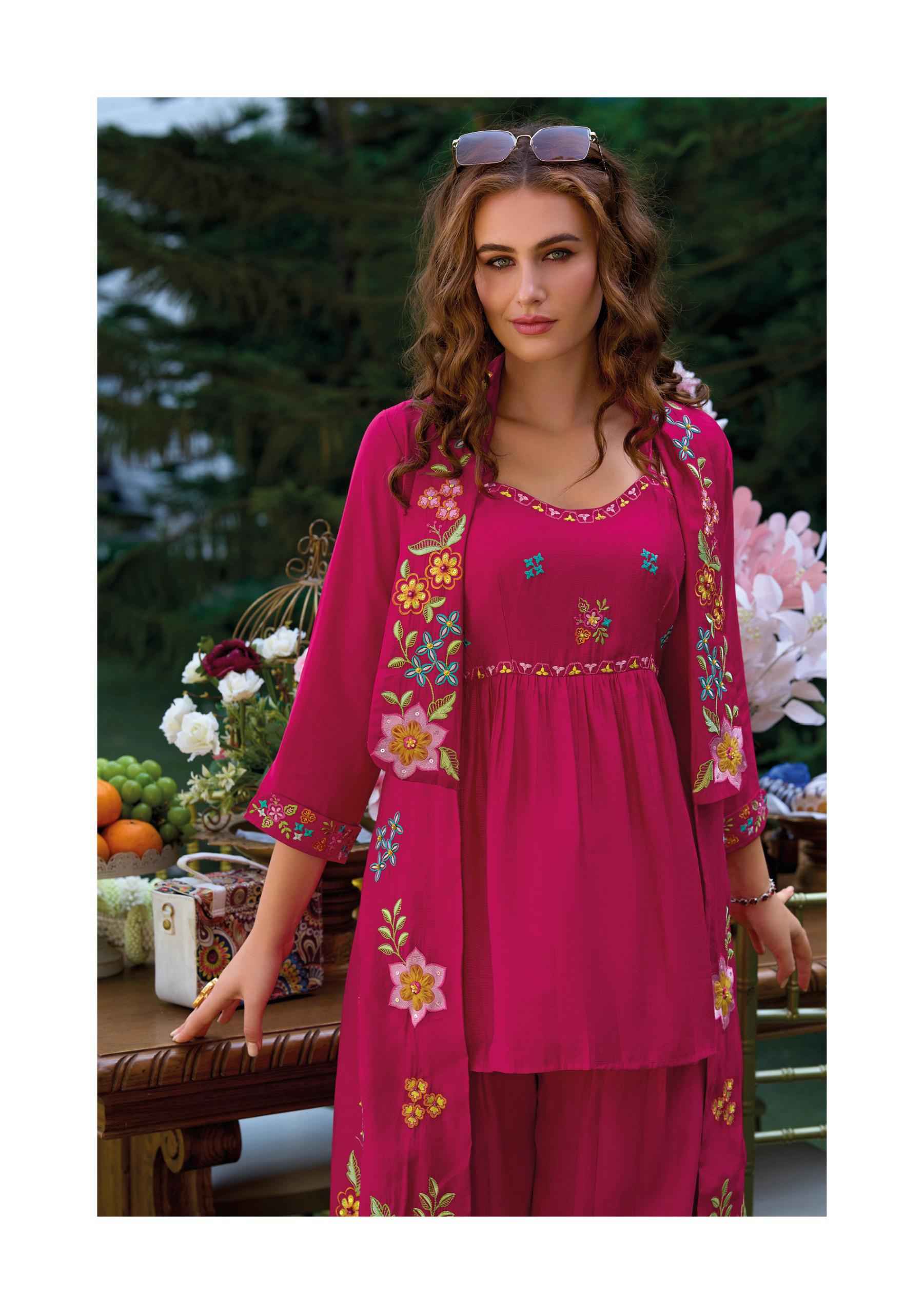 Kailee Fashion Bloom Viscouse Kurti Set Wholesale Price ( 4 Pcs Catalog )