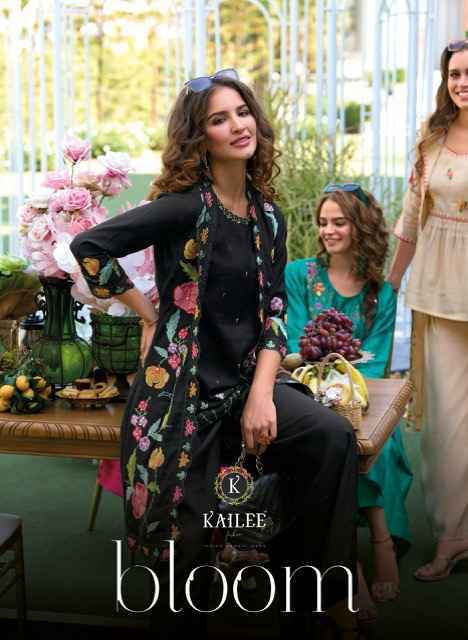 Kailee Fashion Bloom Viscouse Kurti Set Wholesale Price ( 4 Pcs Catalog )