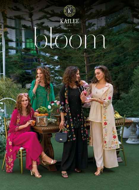 Kailee Fashion Bloom Viscouse Kurti Set Wholesale Price ( 4 Pcs Catalog )