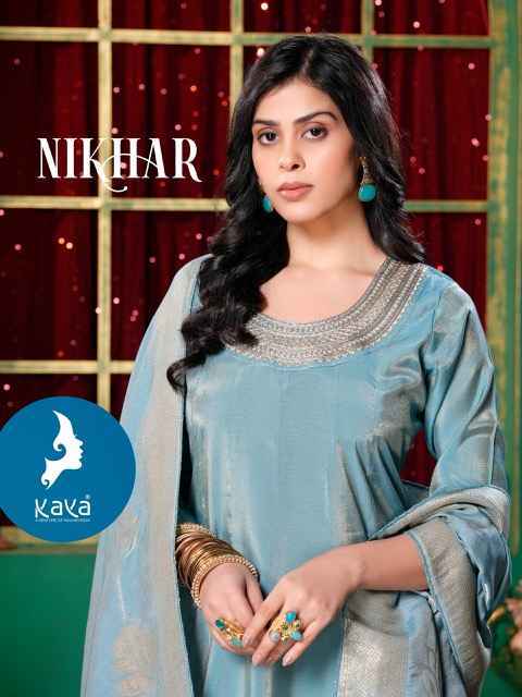 Kaya Nikhar Roman Shimmer Kurti Combo Set Wholesale Price ( 6 Pcs Catalog )