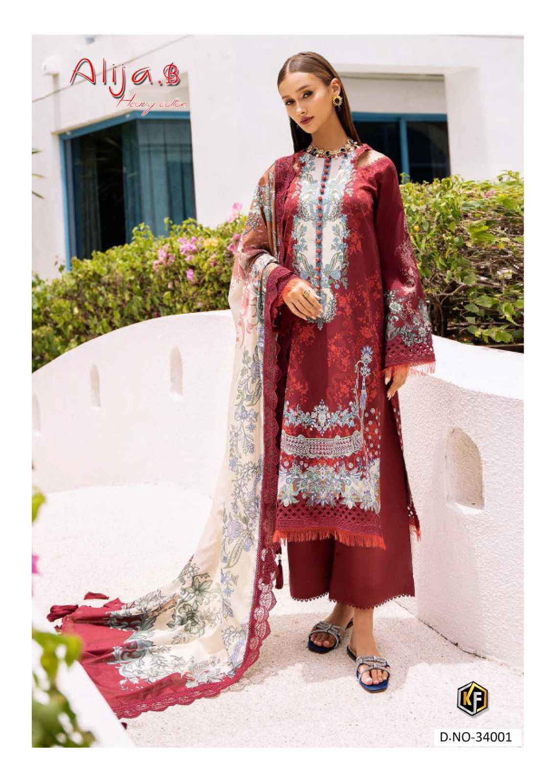 Keval Fab Alija B Vol 34 Wholesale Cotton Dress Material Wholesale Price ( 6 pcs Catalogue )