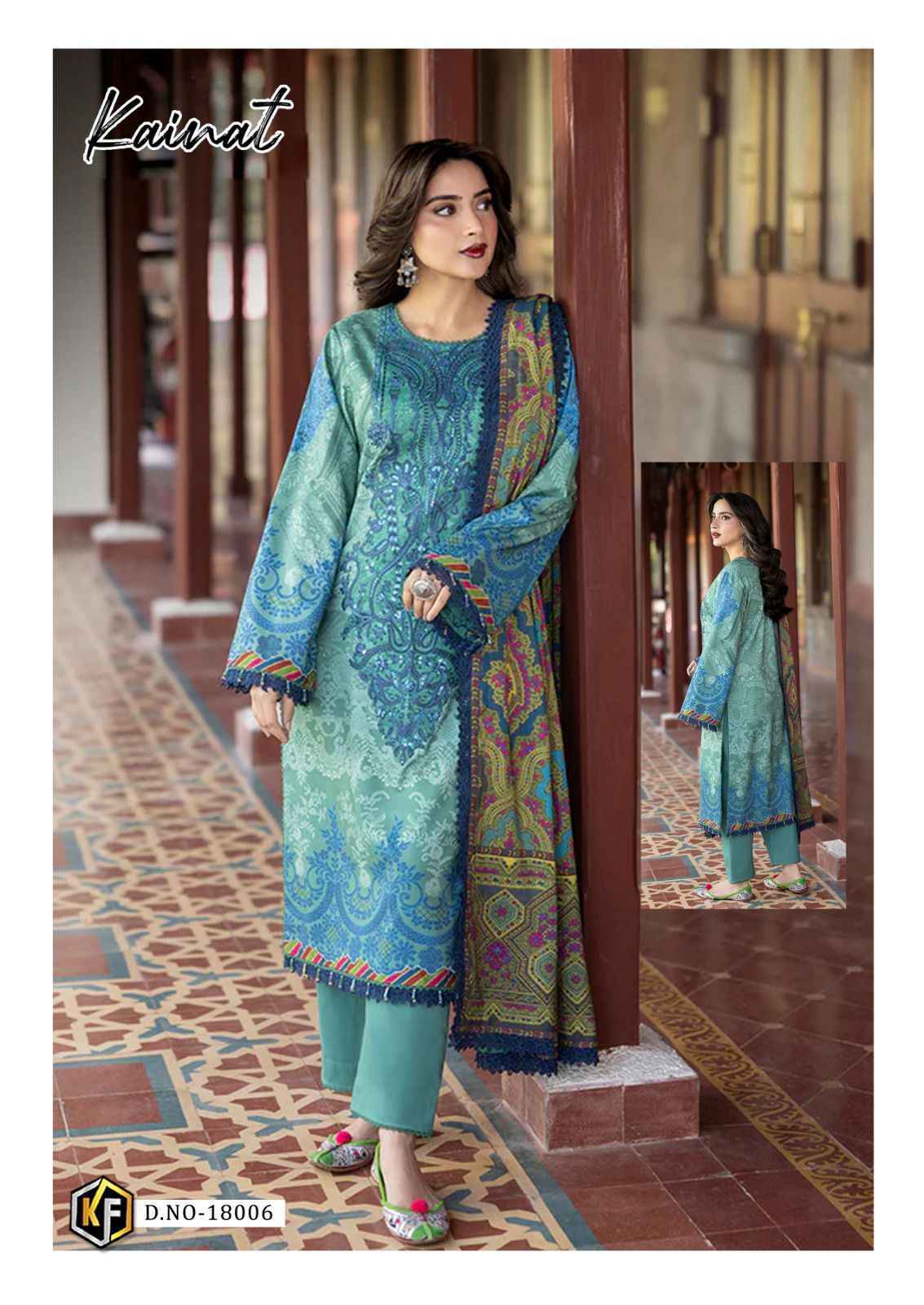Keval Fab Kainat Vol 18 Wholesale Lawn Cotton Dress Material ( 6 pcs Catalogue )