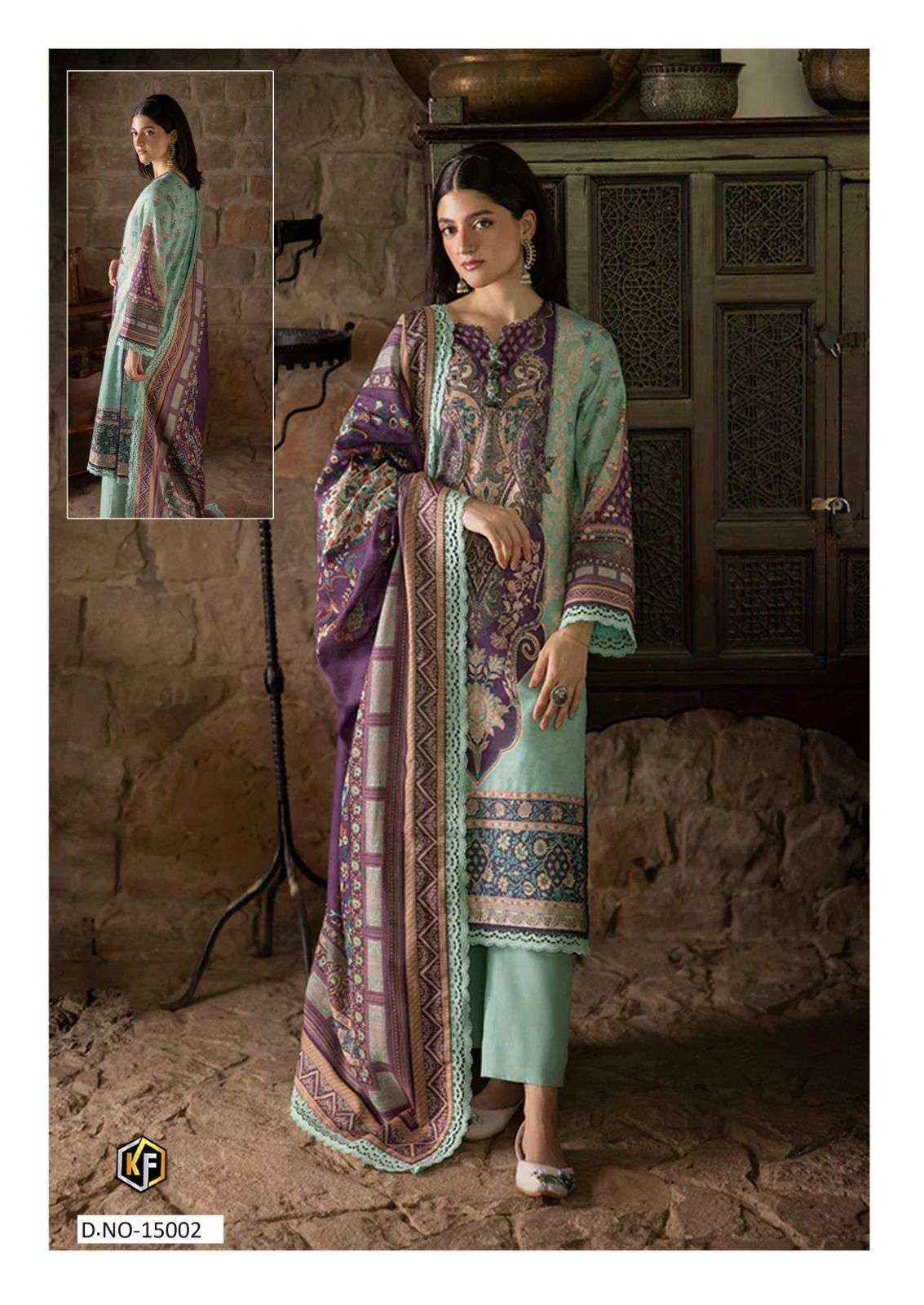 KEVAL FAB MARYUN & MARIA VOL 15 READYMADE SUIT WHOLESALE PRICE ( 6 PCS CATALOG )