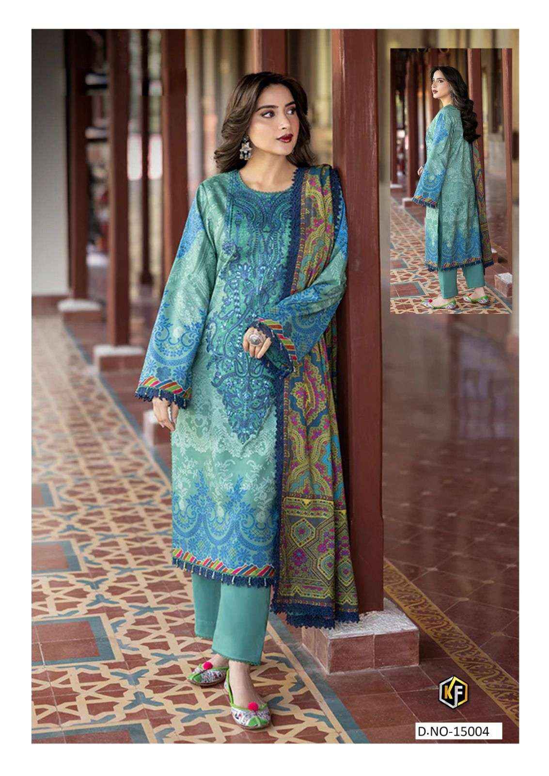 KEVAL FAB MARYUN & MARIA VOL 15 READYMADE SUIT WHOLESALE PRICE ( 6 PCS CATALOG )