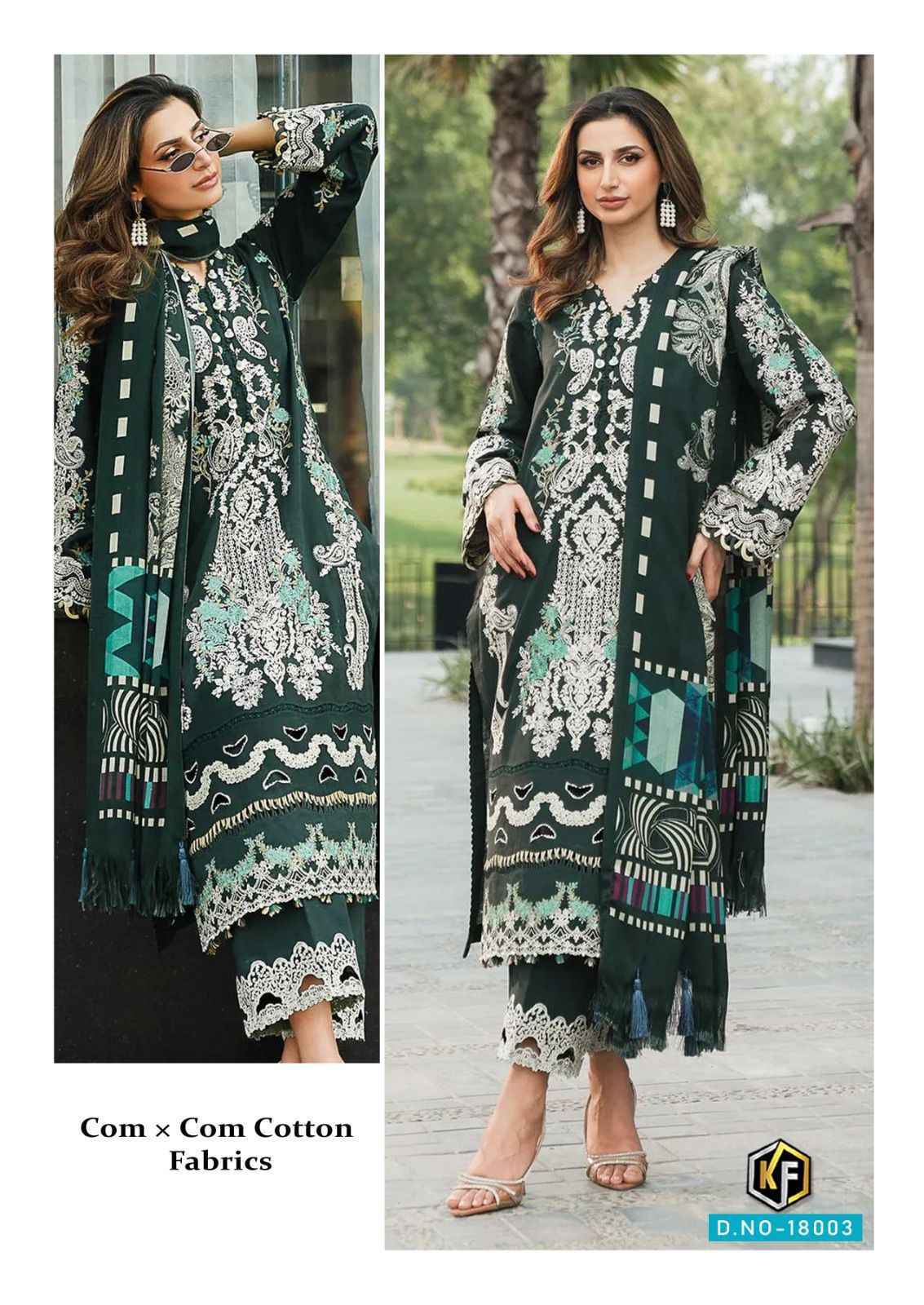 Keval Fab Sobia Nazir Vol 18 Cotton Salwar Kameez Wolesale Price ( 6 Pcs Catalog )