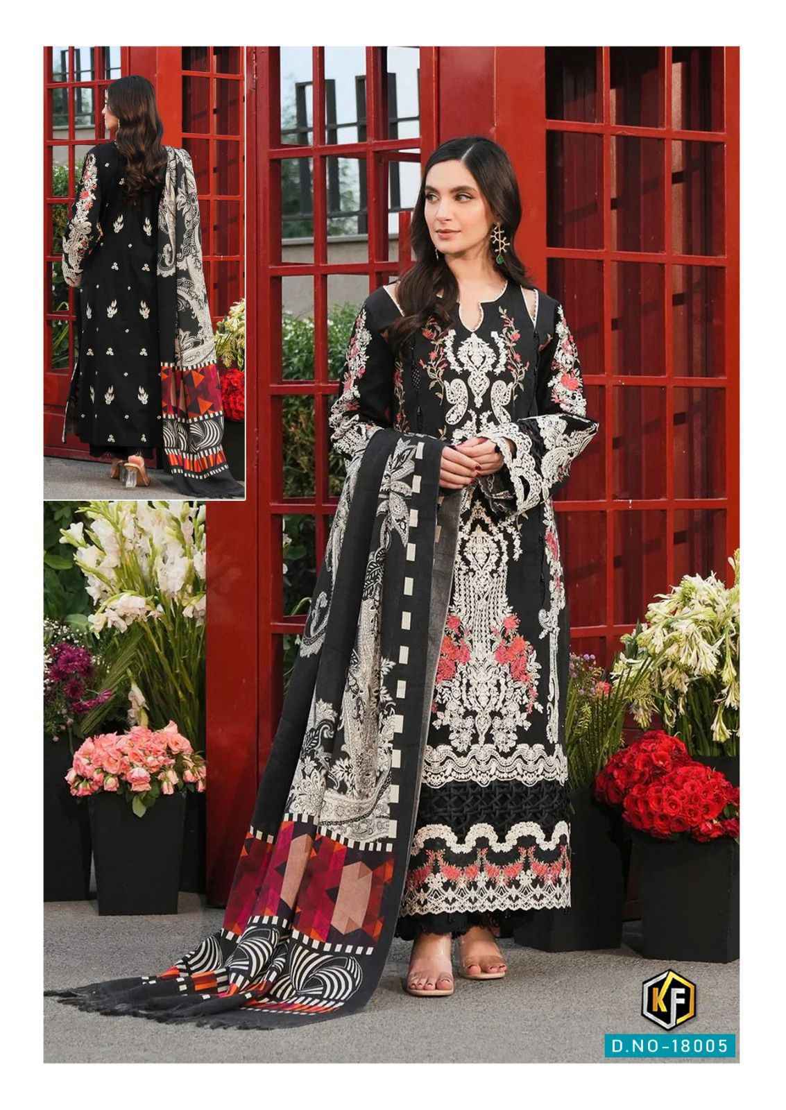 Keval Fab Sobia Nazir Vol 18 Cotton Salwar Kameez Wolesale Price ( 6 Pcs Catalog )